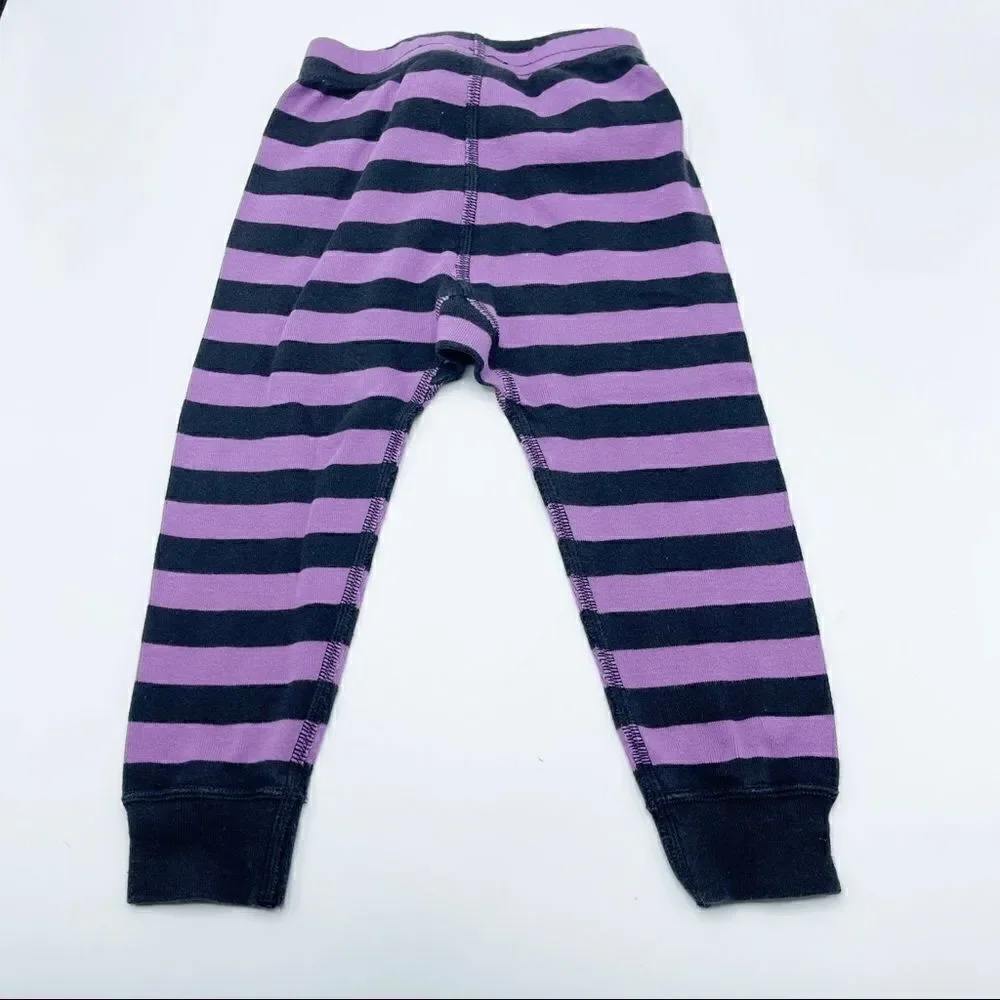 Hanna Andersson Marvel Black Panther striped long john pajamas